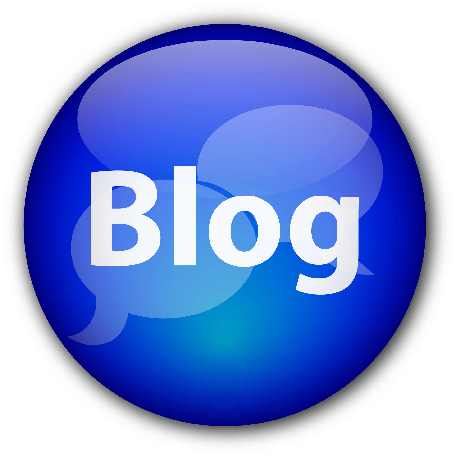 "Blog" button